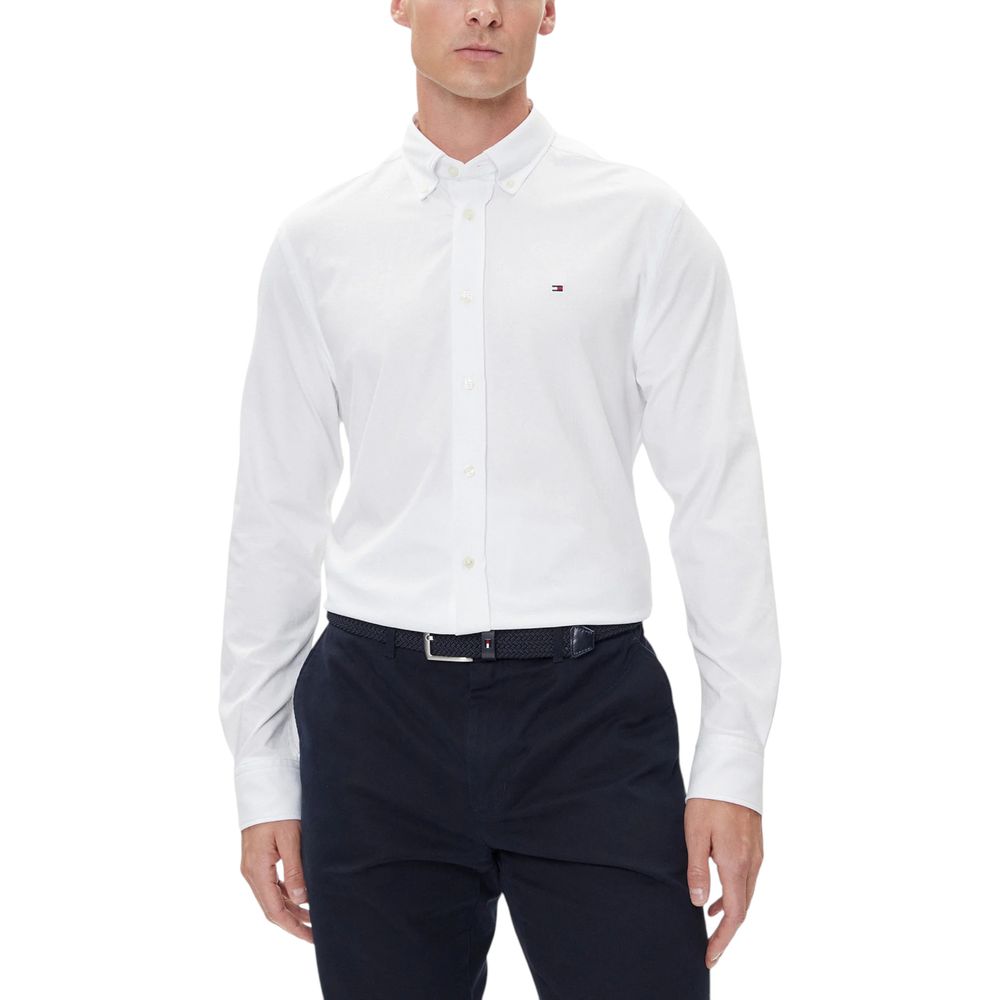 Tommy Hilfiger White Cotton Dress Shirt