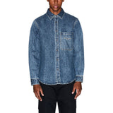 Armani Exchange Blue Denim Shirt