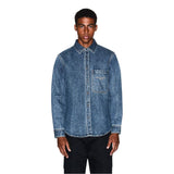 Armani Exchange Blue Denim Shirt