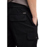 Armani Exchange Black Polyester Casual Pants