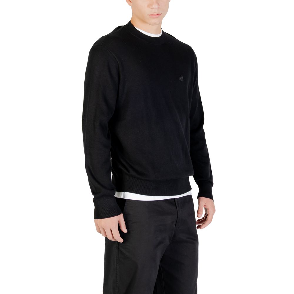 Armani Exchange Black Viscose Sweatshirt