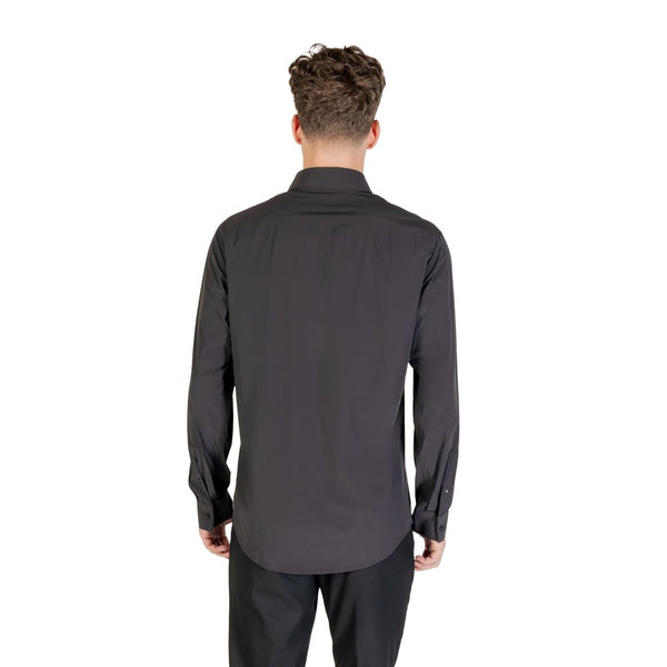 Armani Exchange Black Elastane Dress Shirt