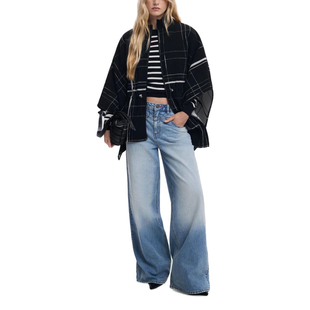 Desigual Black Polyester Jackets And Coat