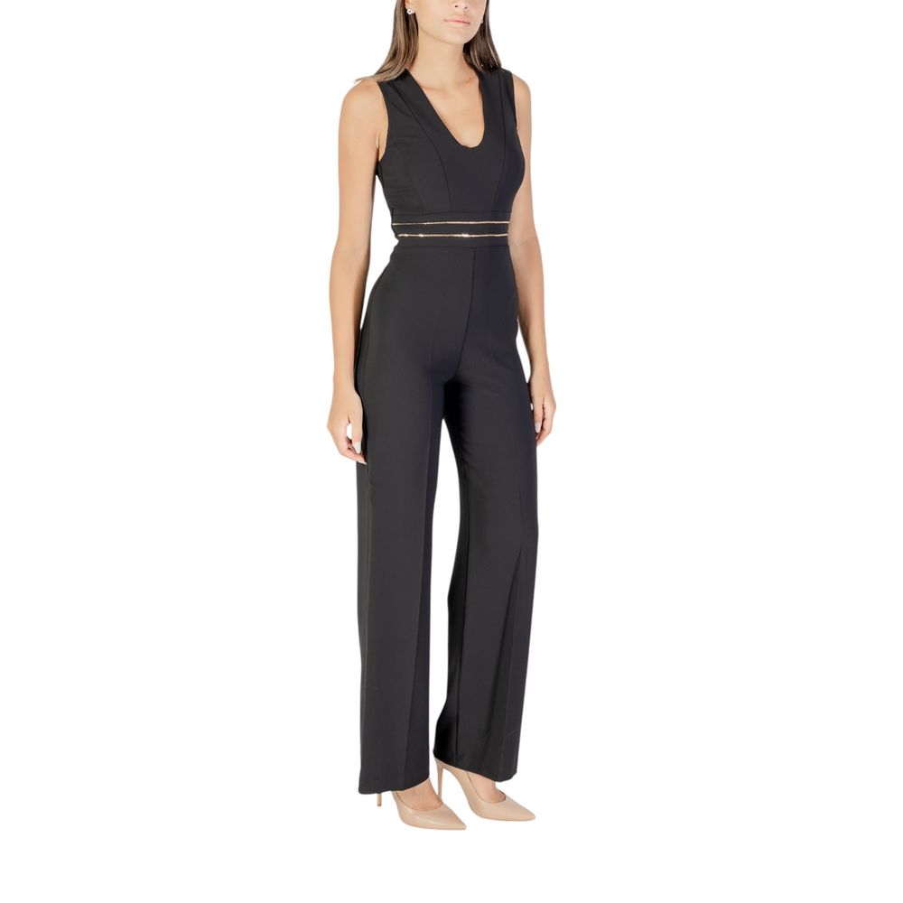 Rinascimento Black Polyester Jumpsuit