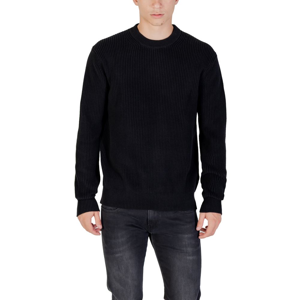 Replay Black Cotton Sweatshirt