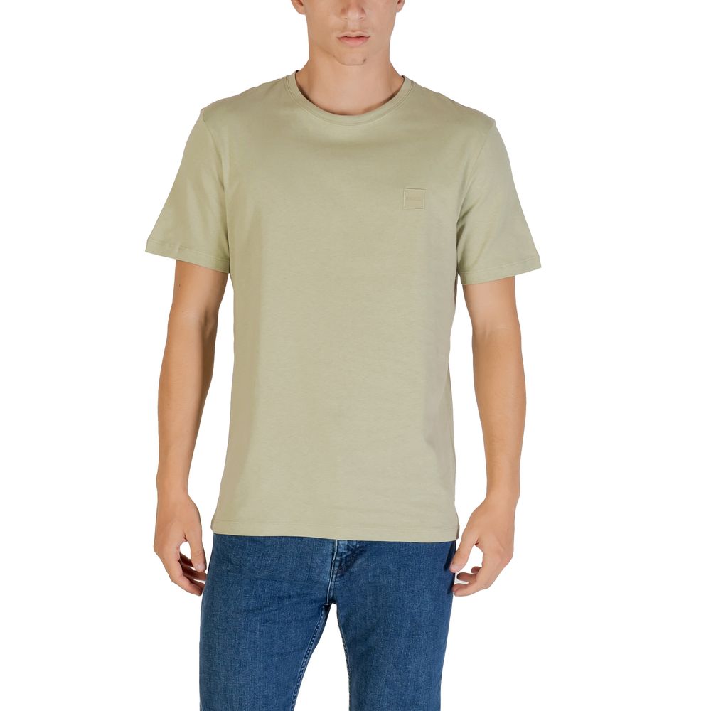 Hugo Boss Green Cotton T-Shirt
