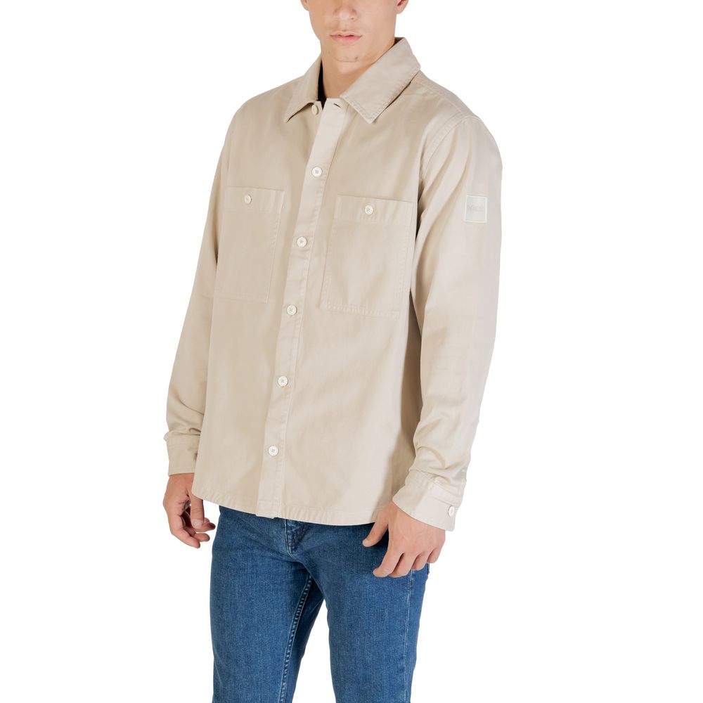 Hugo Boss Beige Polyester Shirt