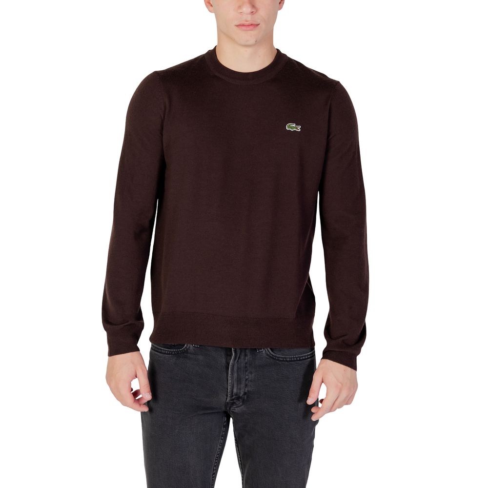 Lacoste Brown Wool Sweatshirt