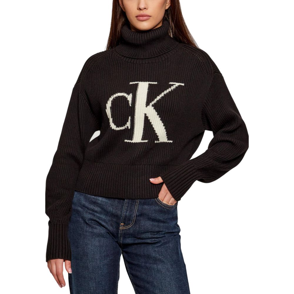 Calvin Klein Jeans Black Cotton Sweatshirt