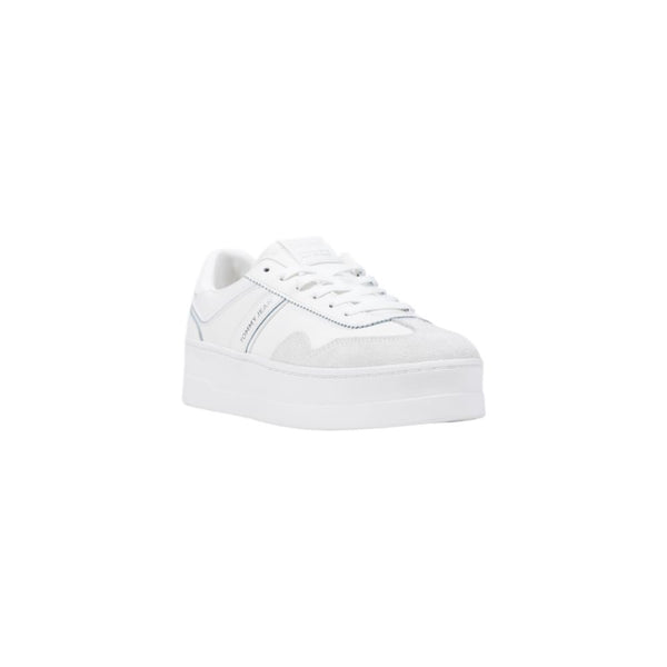 Tommy Hilfiger Jeans White Artificial Leather Platform Sneakers