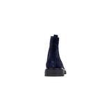 Calvin Klein Jeans Blue Suede Leather Chelsea Boots