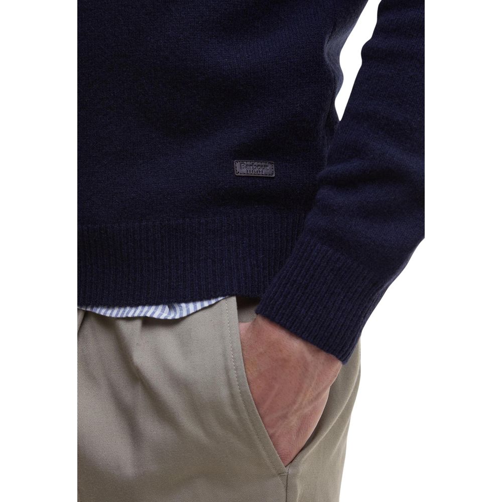 Barbour Blue Wool Sweatshirt