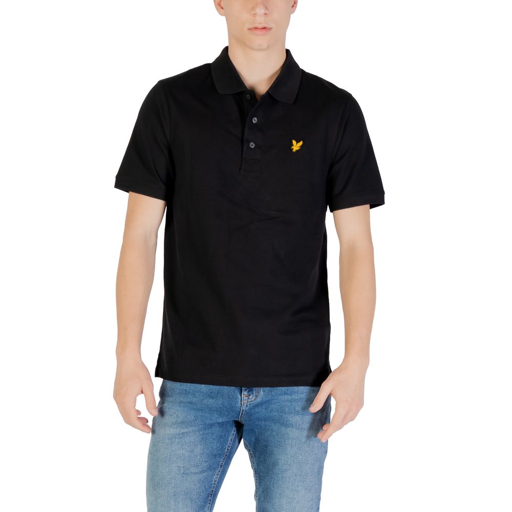 Lyle & Scott Black Cotton Polo Shirt