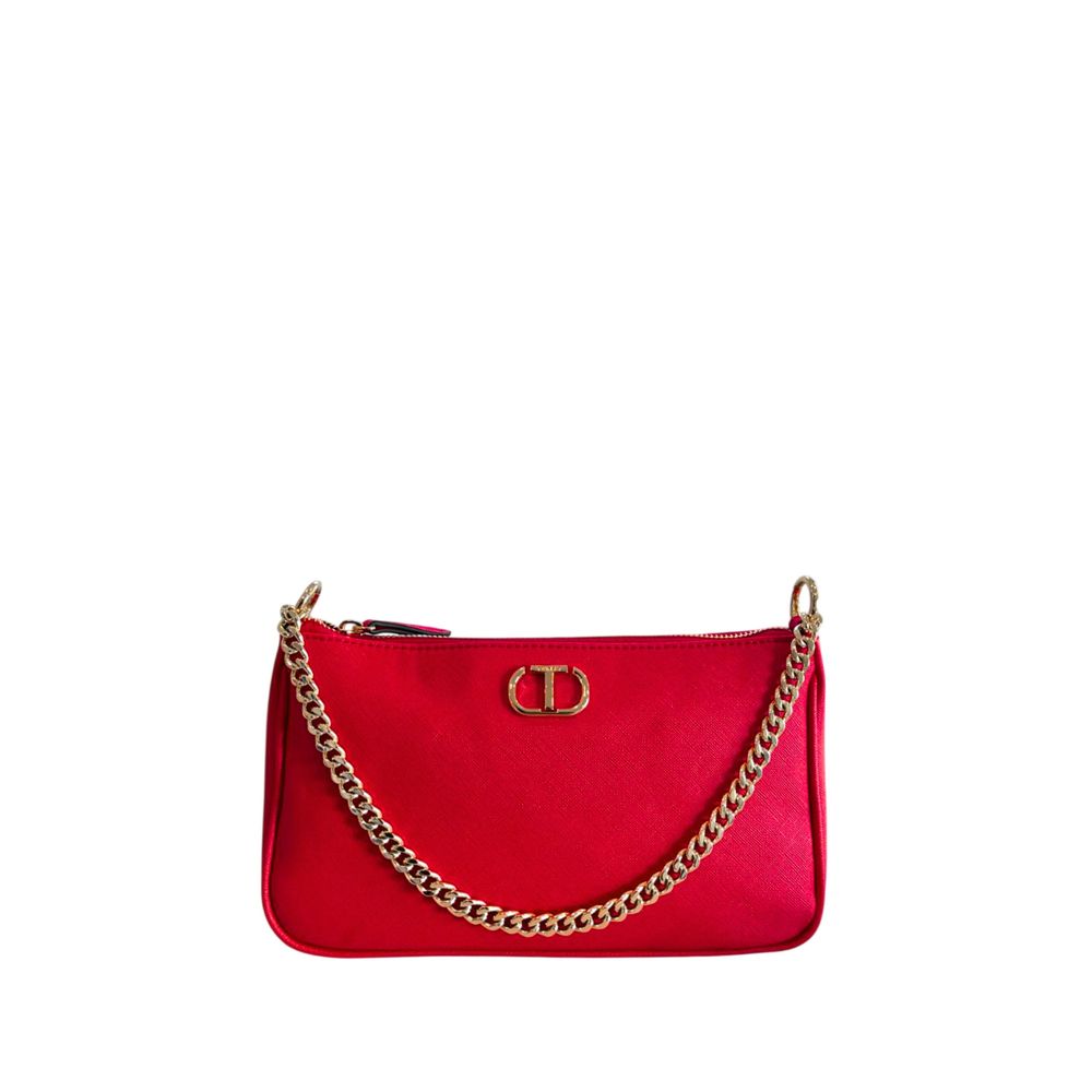 Twinset Red PU Women Crossbody Bag