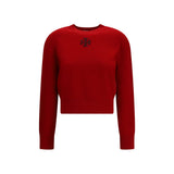 Tory Burch Red Wool Oves Aries Sweatshirt