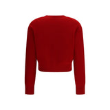 Tory Burch Red Wool Oves Aries Sweatshirt
