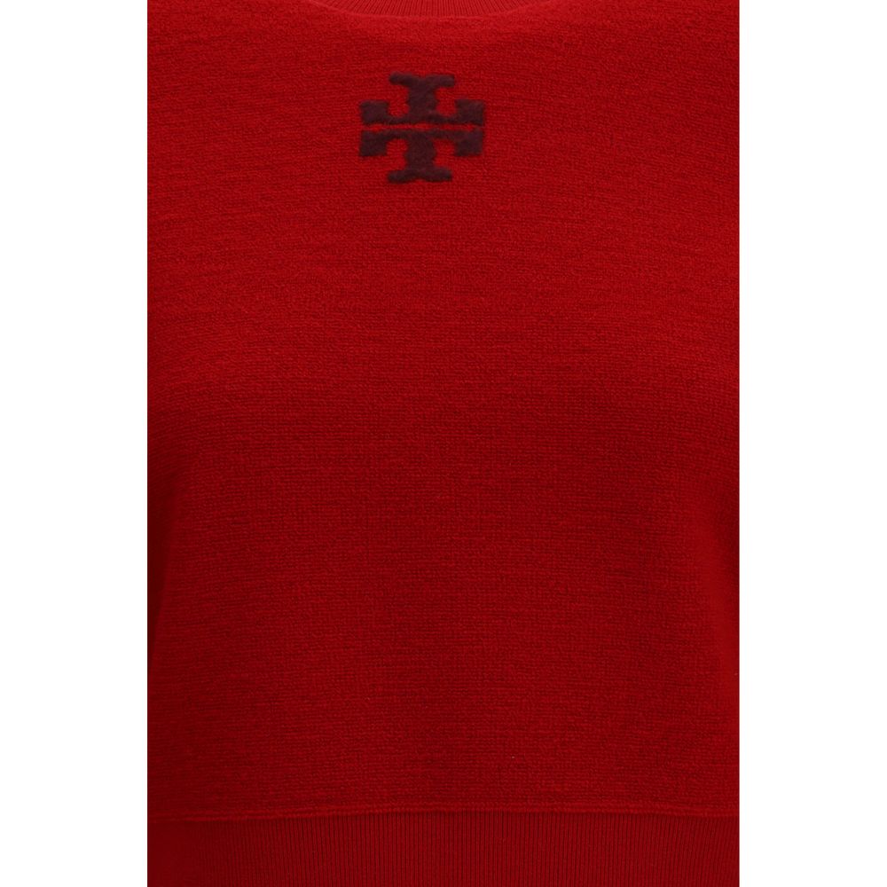 Tory Burch Red Wool Oves Aries Sweatshirt