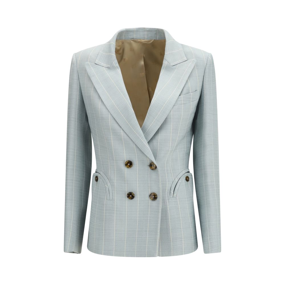 Blazé Milano Blue Viscose Blazer