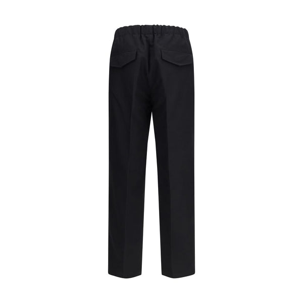 Jil Sander Black Cotton Casual Pants
