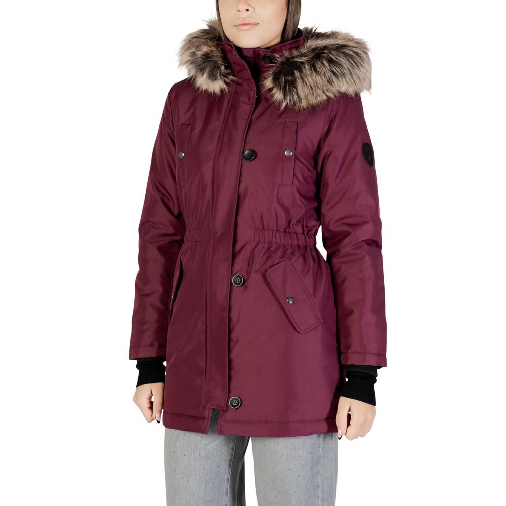 Only Bordeaux Polyester Parka