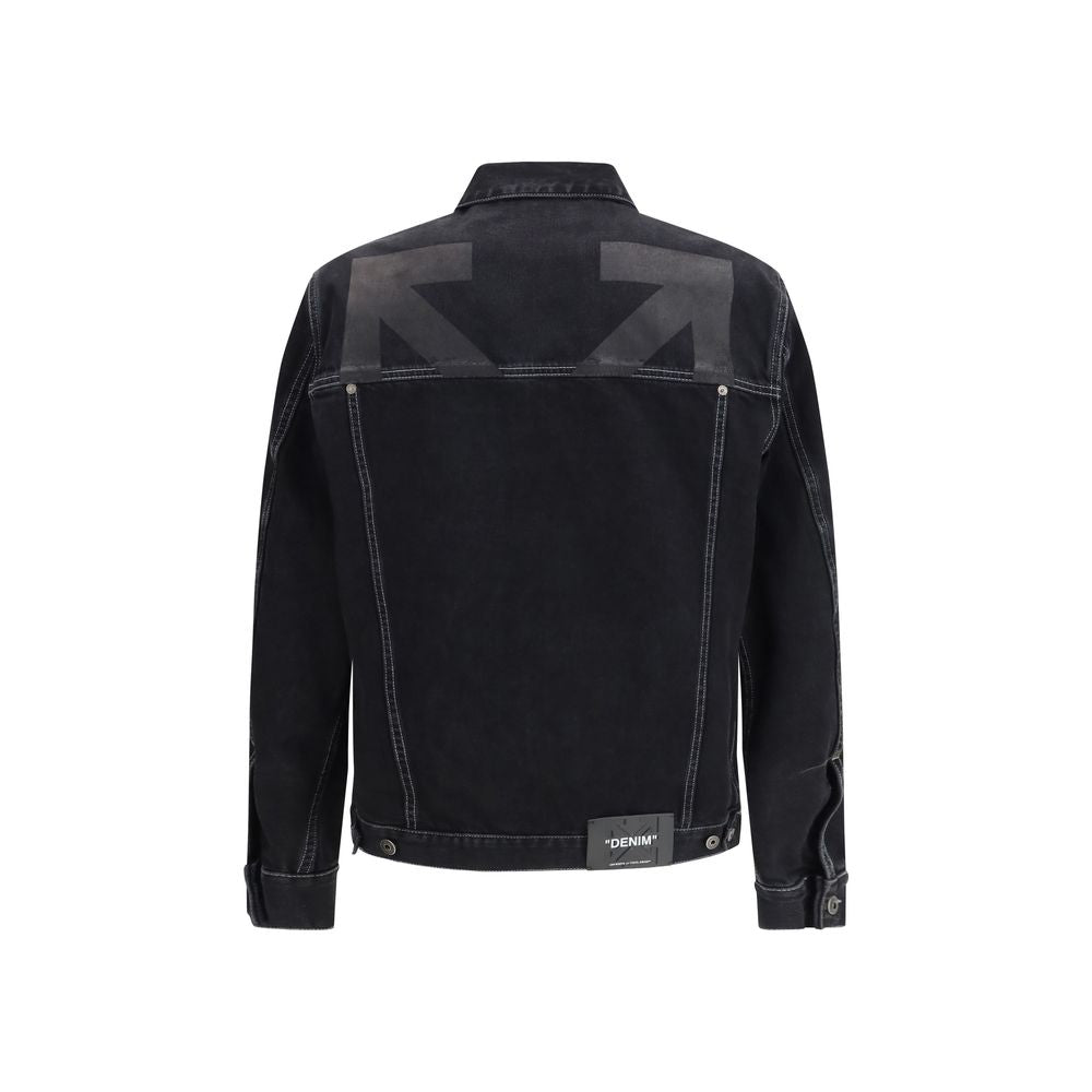 Off-White Black Cotton Denim Jacket