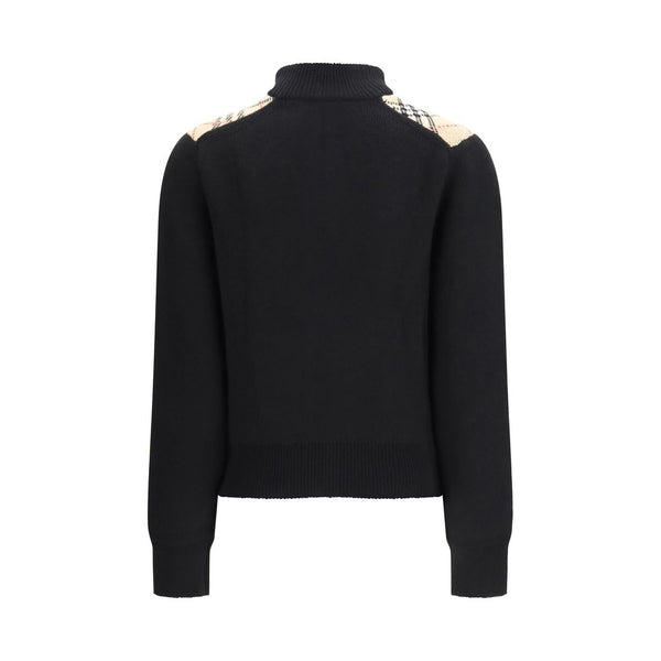 Burberry Black Wool Cardigan