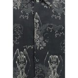 Our Legacy Gray Cotton Pattern Shirt