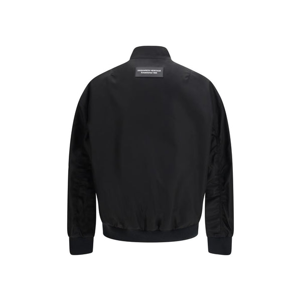 Dsquared² Black Polyamide Bomber