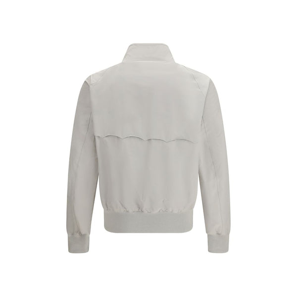 Baracuta White Polyester Bomber