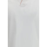 MooRER White Cotton Polo Shirt