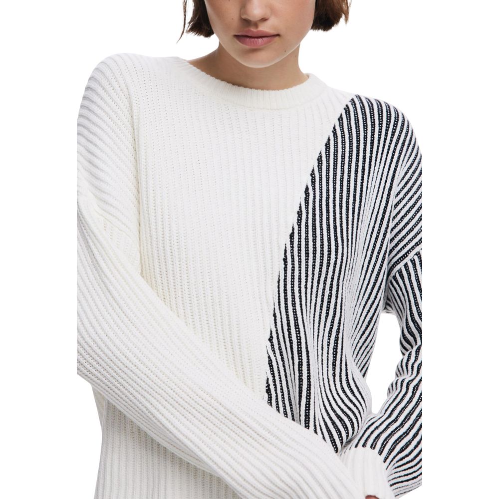 Desigual Cream Cotton Sweatshirt