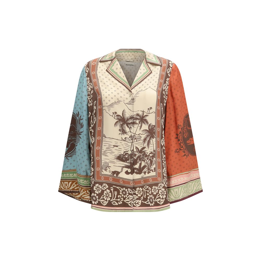 Alemais Multicolor Silk Pattern Shirt