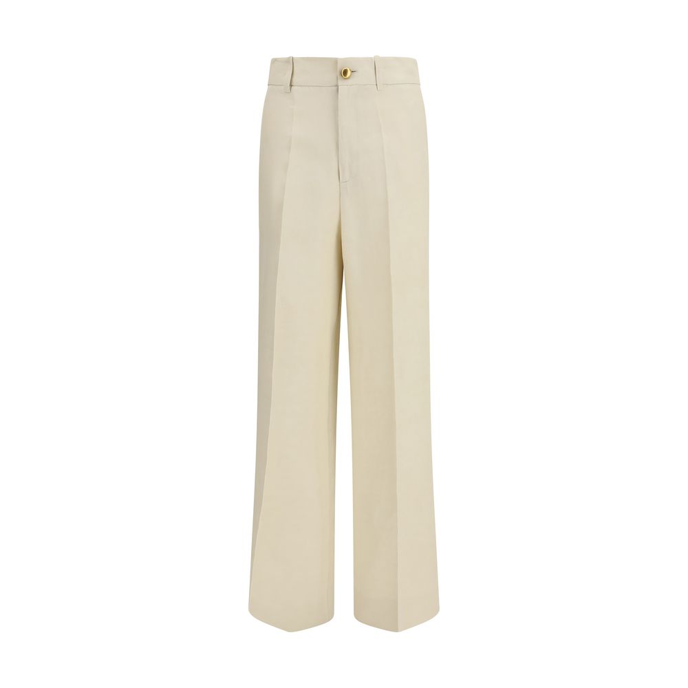 P.A.R.O.S.H. Beige Viscose Casual Pants