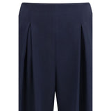 Max Mara Pure Blue Silk Casual Pants