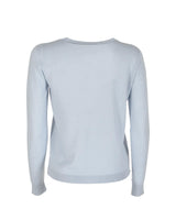Crown of Edinburgh Cashmere Blue Cashmere Sweatshirt