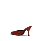 Herbert Levine Red Silk Mules