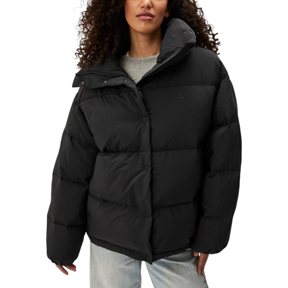Calvin Klein Jeans Black Polyester Coat