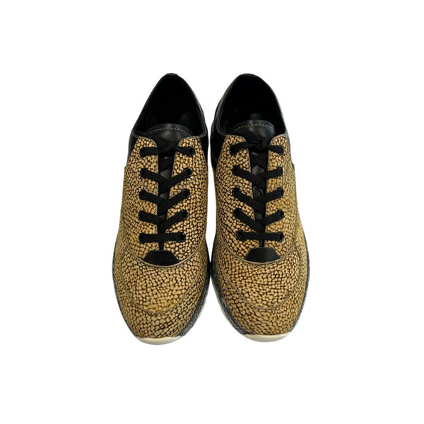 Borbonese Beige Leather Women Sneaker