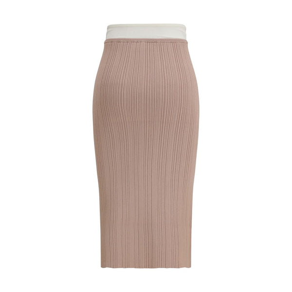 Diesel Multicolor Viscose Midi Skirt
