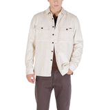 Gianni Lupo Cream Cotton Shell Jacket