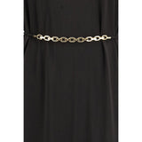 PINKO Black Acetate Casual Dress