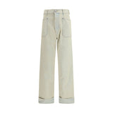Vivienne Westwood Beige Cotton Relaxed Fit Jeans