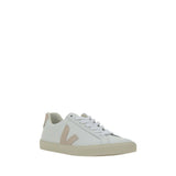 Veja White Calf Leather Bos Taurus Low Top Sneakers