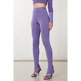 Patrizia Pepe Purple Lyocell Leggings