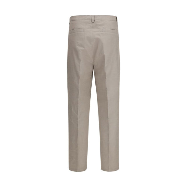 Brunello Cucinelli Beige Cotton Dress Pants