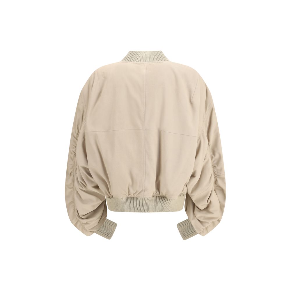 Rick Owens Beige Lamb Ovis Aries Bomber