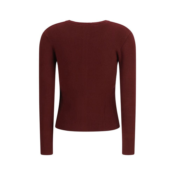 Max Mara Bordeaux Viscose Cardigan