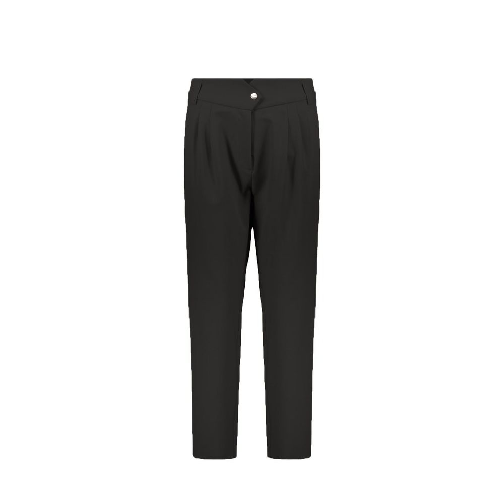 Herno Black Elastane Dress Pants