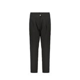 Herno Black Elastane Dress Pants
