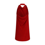 Valentino Garavani Red Silk Casual Dress